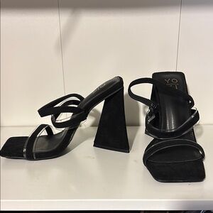 Black Triangle Heels